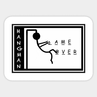 Hangman fights for his freedom Sticker